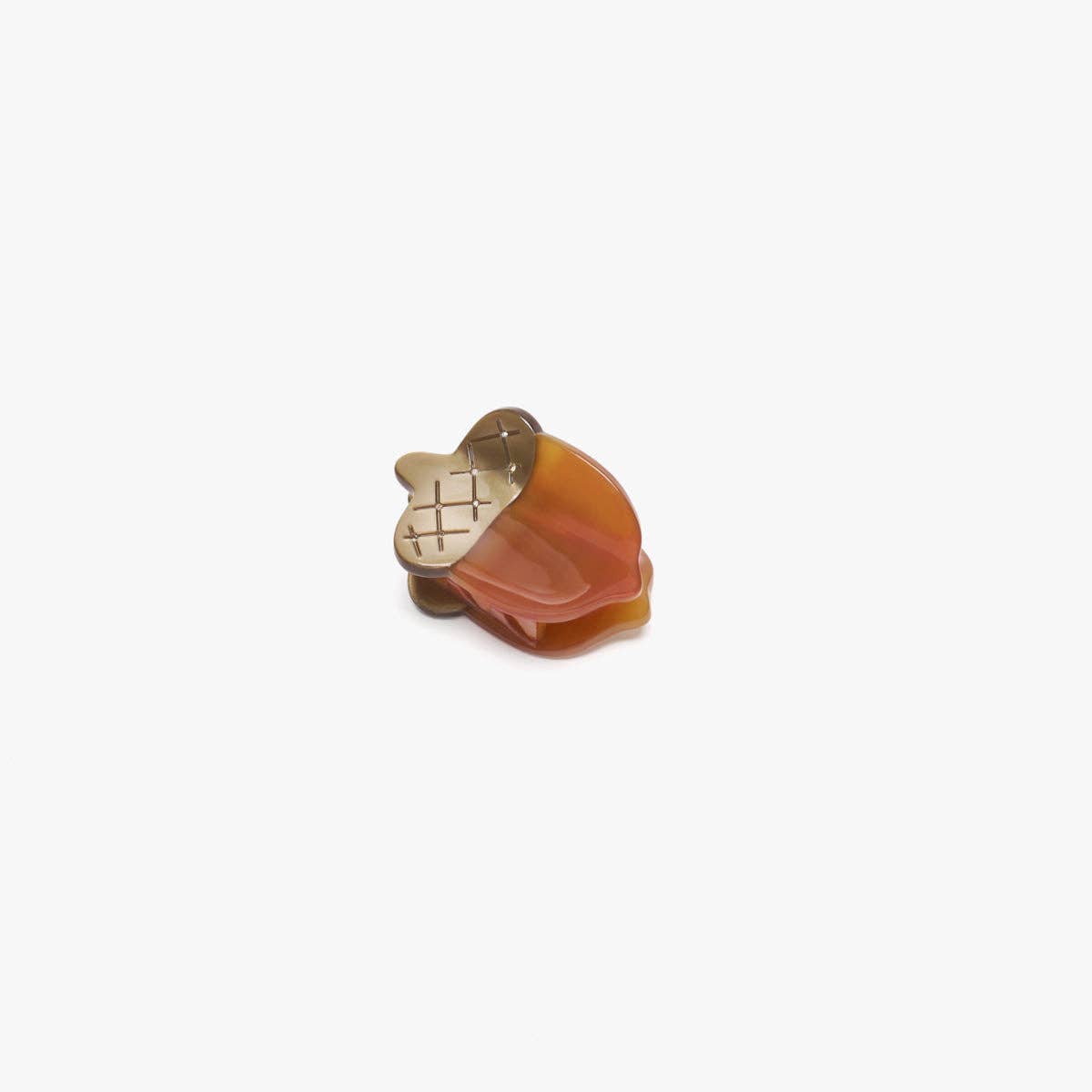Acorn Mini Hair Claw Clip Cellulose Acetate Accessory - Lalka Beauty Co.