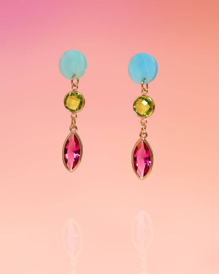 Amber Sofia Three Tier Dangle - Lalka Beauty Co.