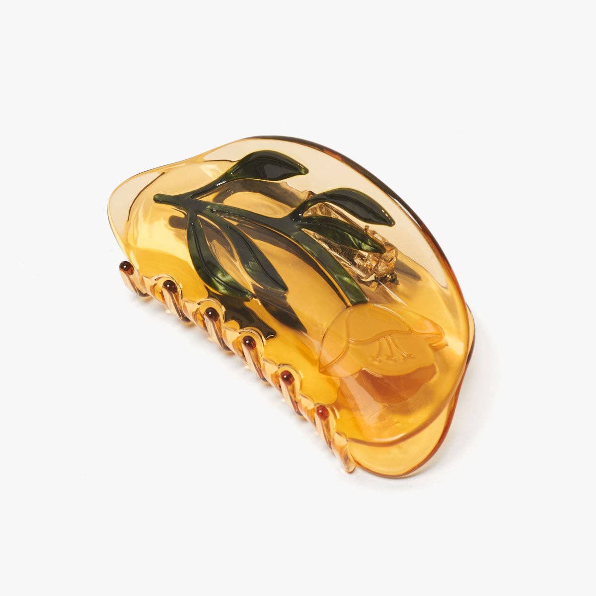 Buttercup Wild Flower Hair Claw Clip in Clear Yellow Acetate - Lalka Beauty Co.