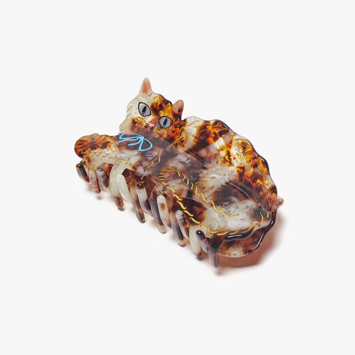 Calico Kitty Cat Hair Claw in Cream and Tortoise Shell - Lalka Beauty Co.