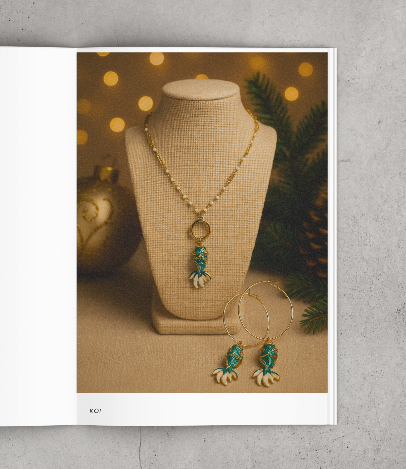 Koi necklace and earrings – Symbol of Transformation and Abundance