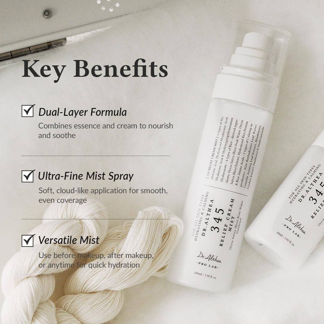 DR ALTHEA 345 Relief Cream Mist 60ml 2.02 Fl Oz - Lalka Beauty Co.