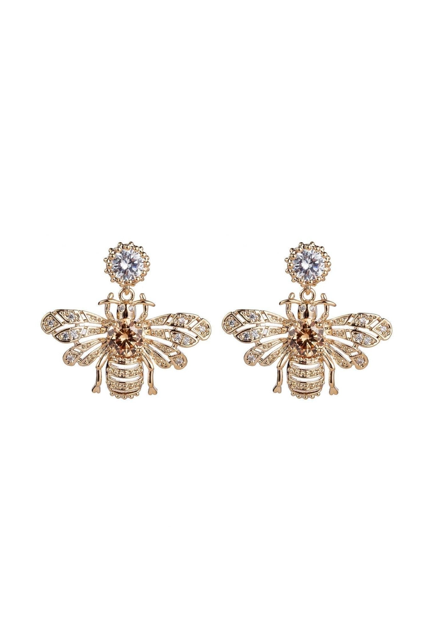 Elissa Bee rhinestone Earrings - Lalka Beauty Co.
