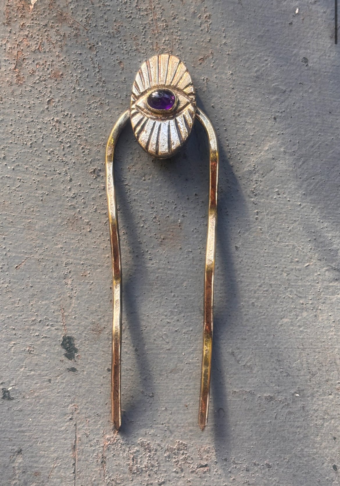 Fossil and Hide Hair Forks hand made in Atlanta Georgia - Lalka Beauty Co.