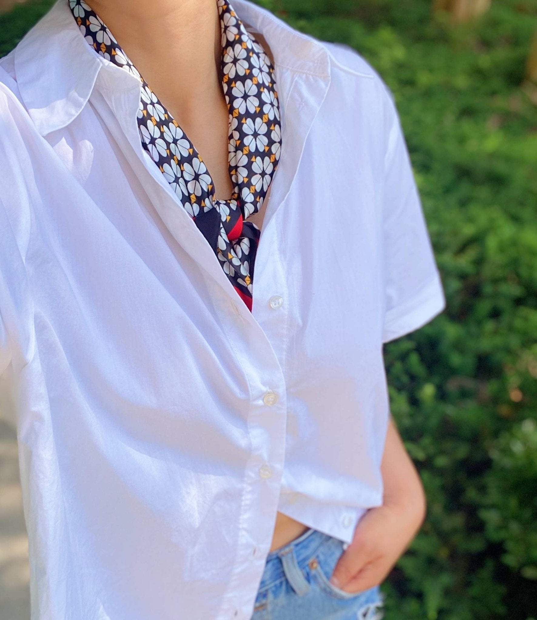 Four Petal Clover Scarf - Lalka Beauty Co.