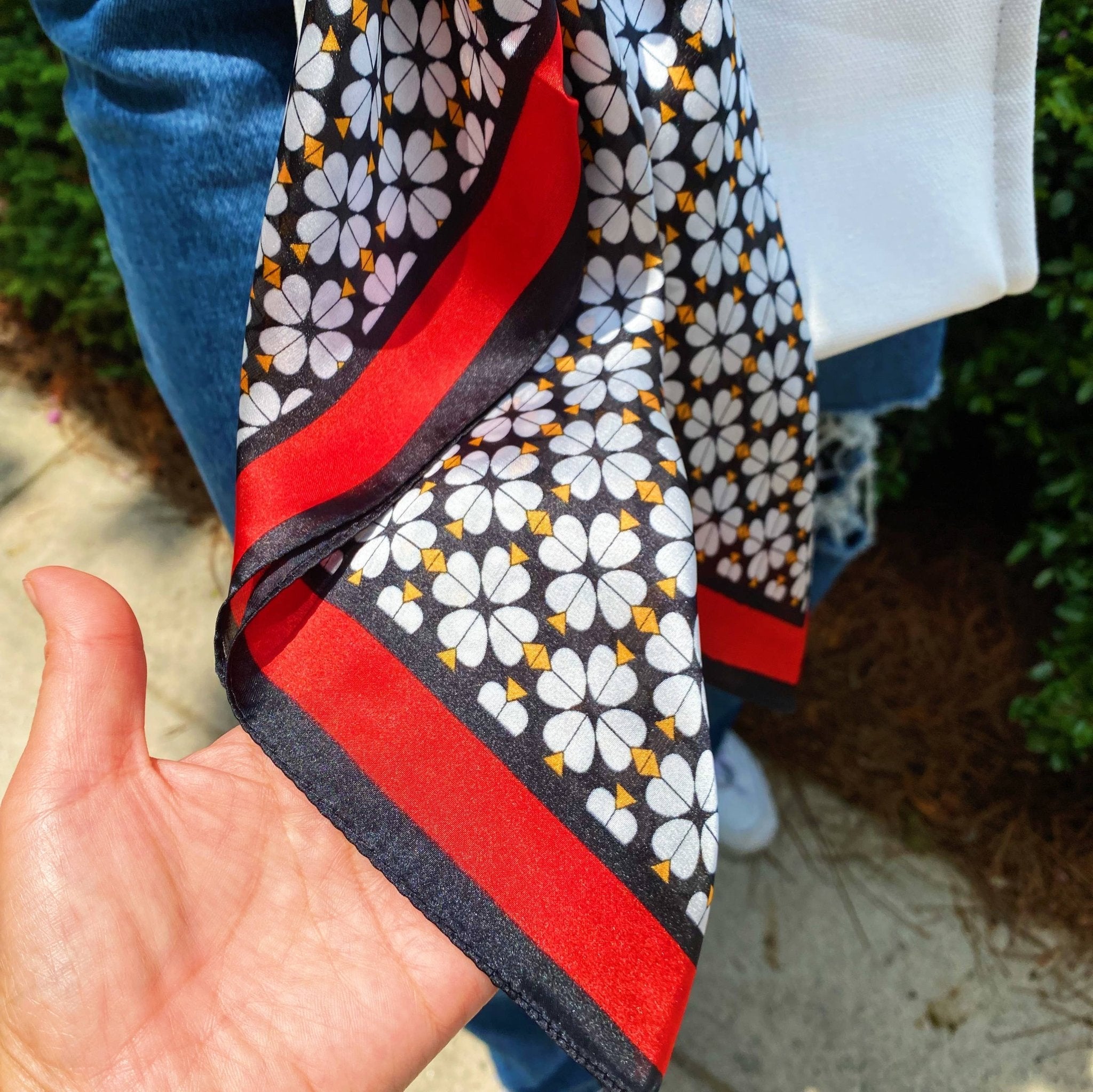 Four Petal Clover Scarf - Lalka Beauty Co.