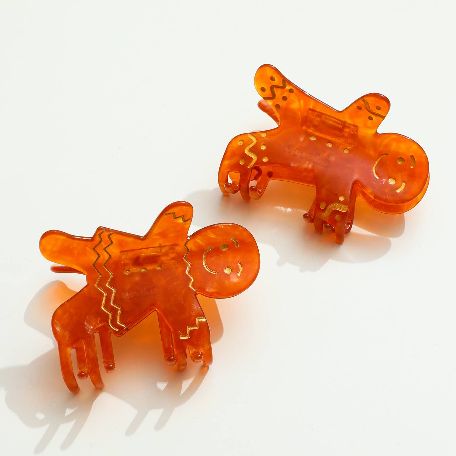 Gingerbread Man and Lady | Holiday Claw Clip - Lalka Beauty Co.