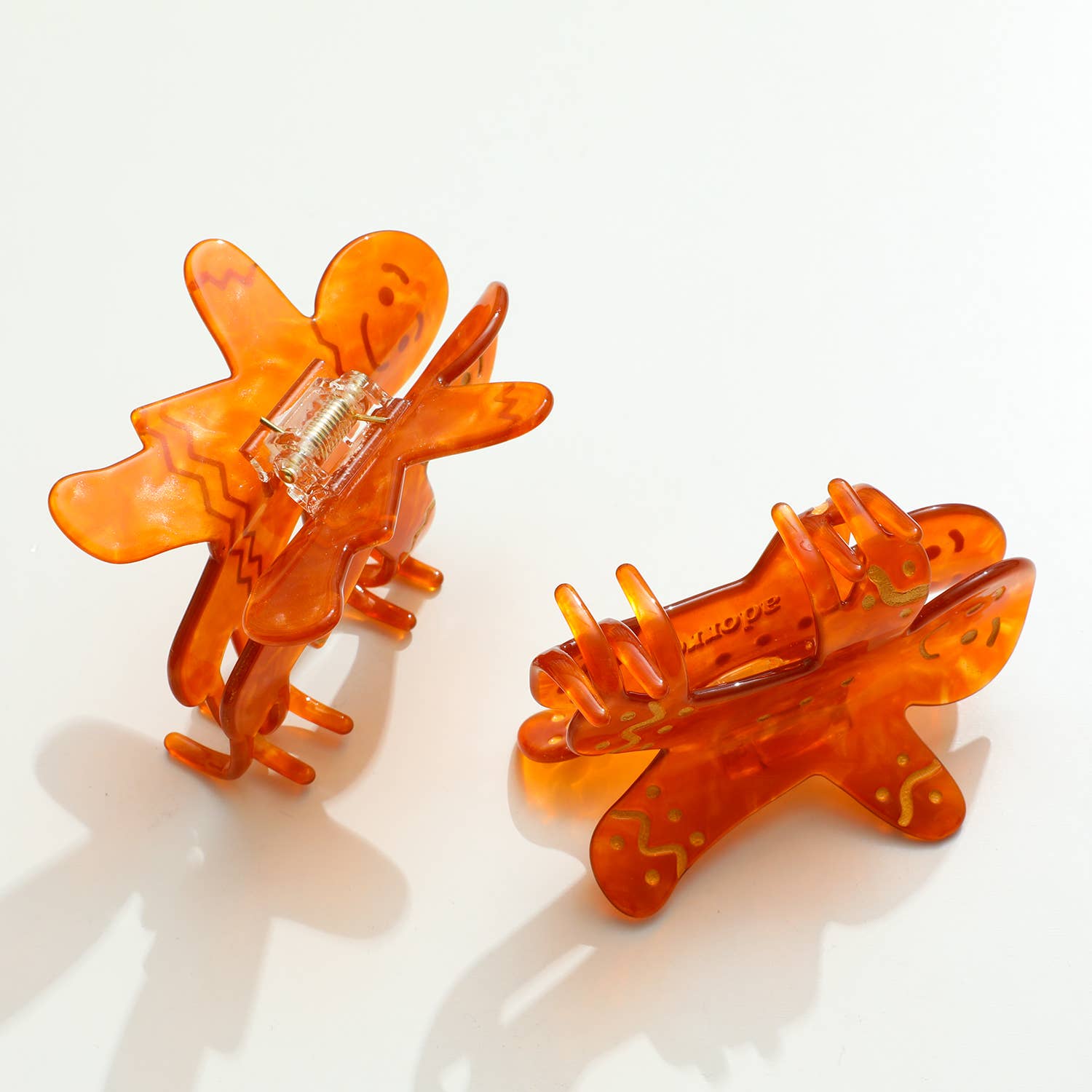 Gingerbread Man and Lady | Holiday Claw Clip - Lalka Beauty Co.