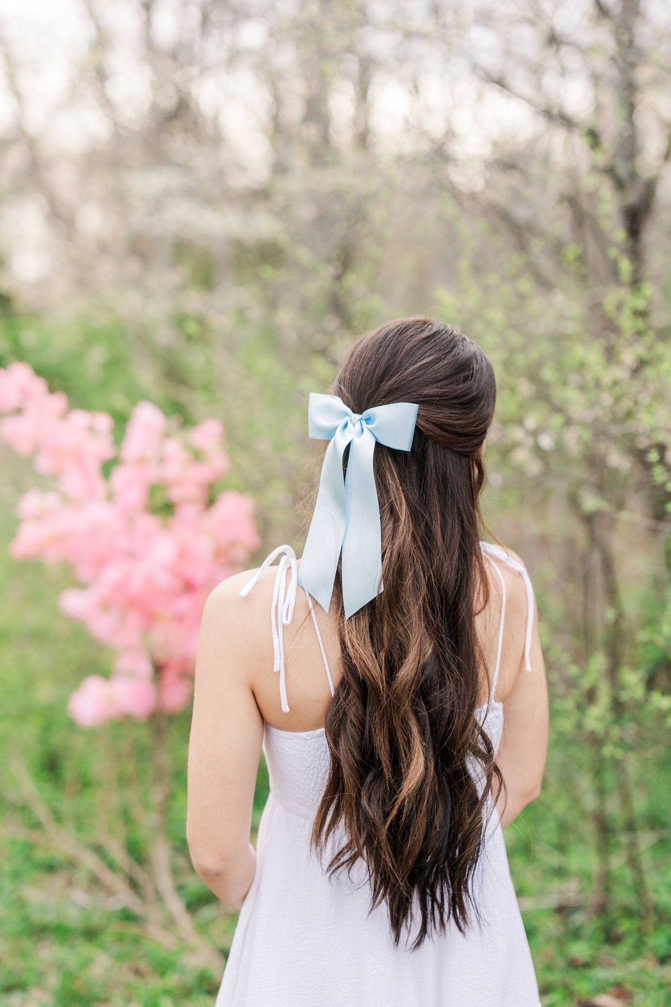 Grace & Grandeur Wren Satin Hair Bow Barrette Bride Bridal Shower Wedding - Lalka Beauty Co.