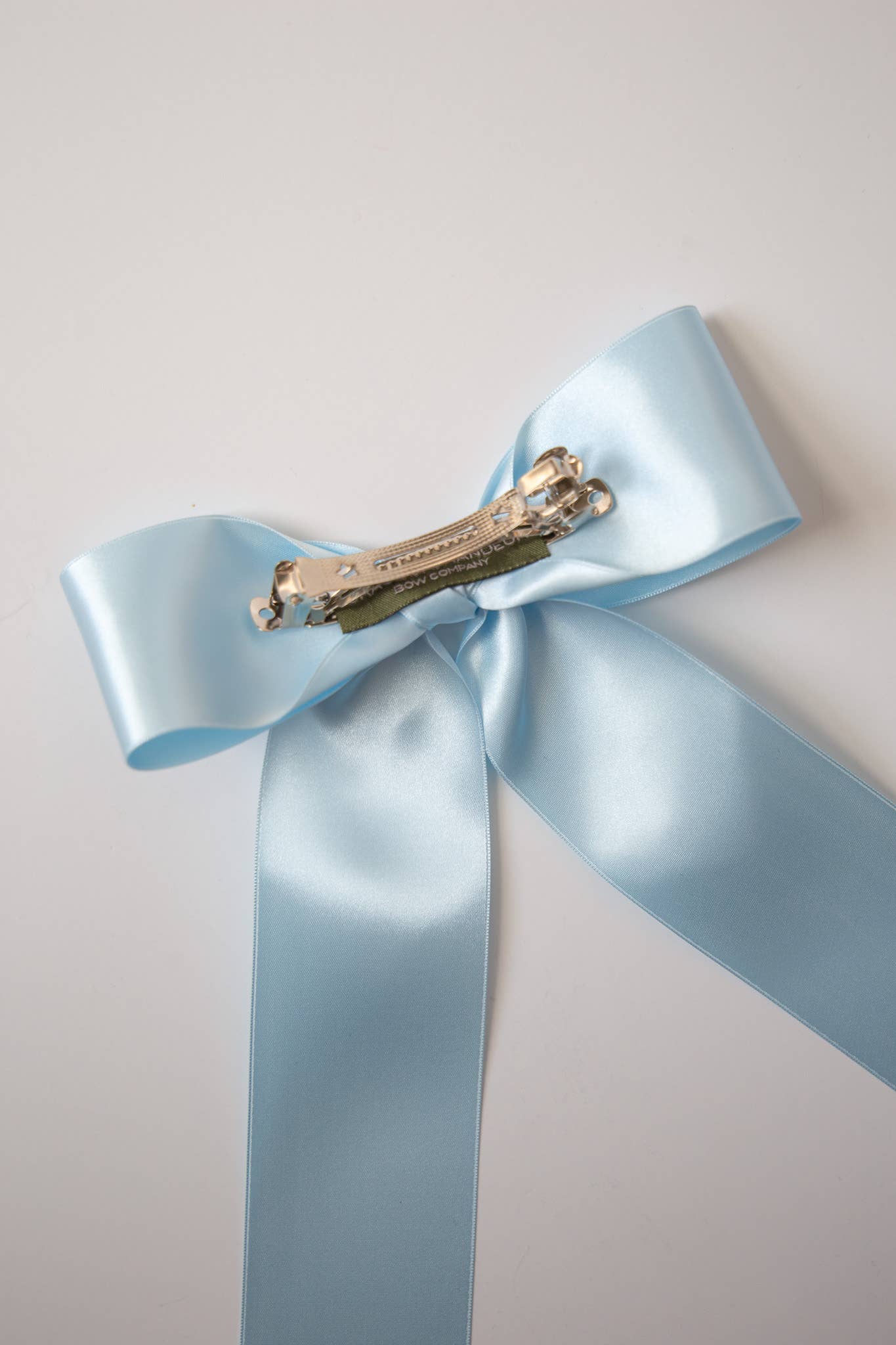 Grace & Grandeur Wren Satin Hair Bow Barrette Bride Bridal Shower Wedding - Lalka Beauty Co.