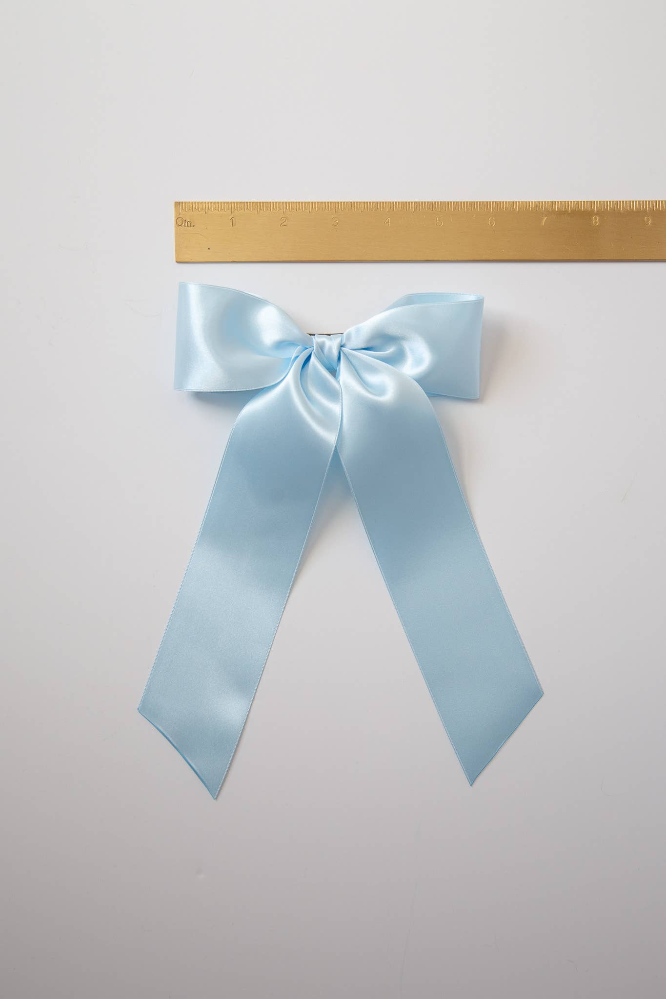 Grace & Grandeur Wren Satin Hair Bow Barrette Bride Bridal Shower Wedding - Lalka Beauty Co.