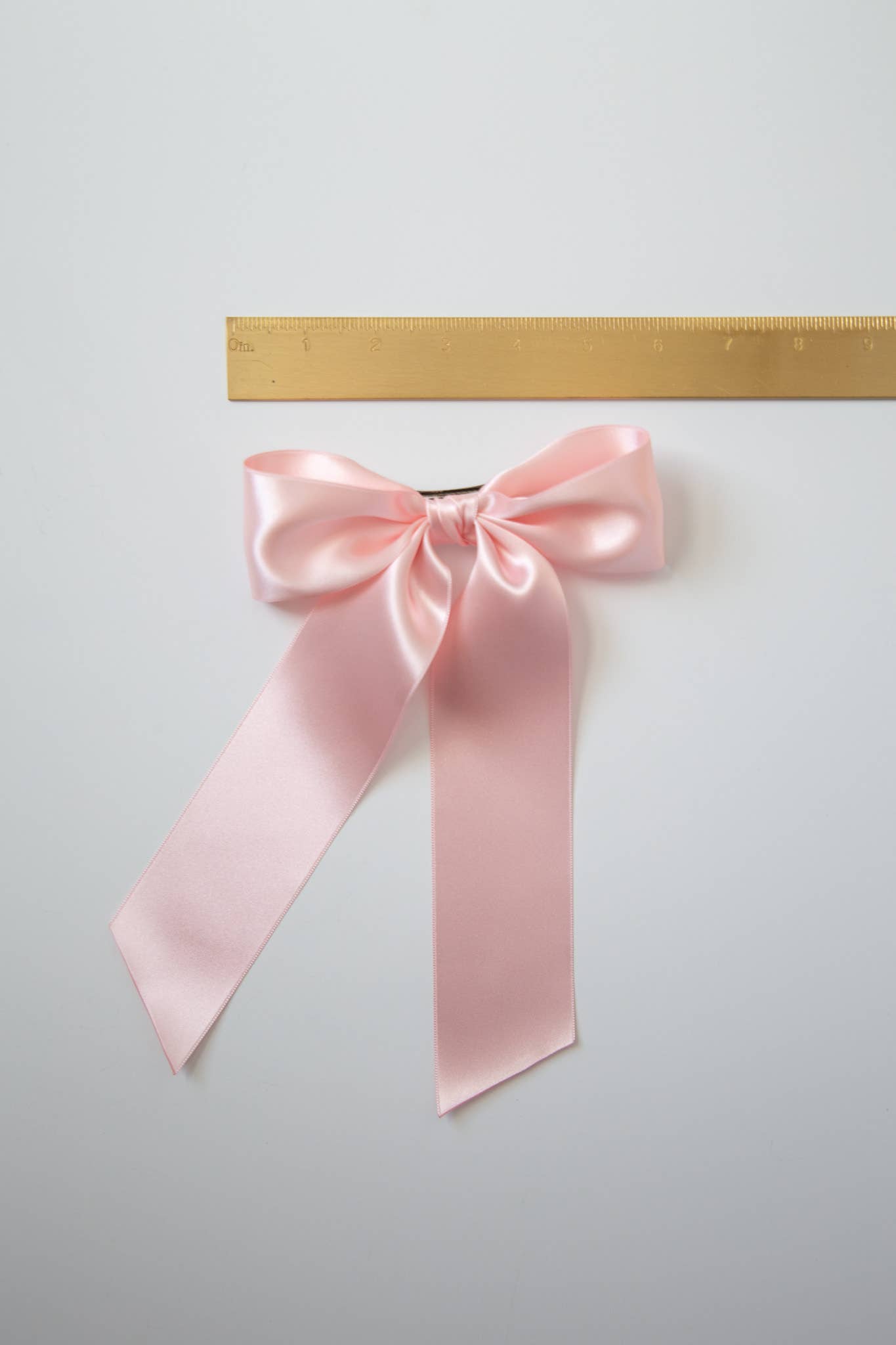 Grace & Grandeur Wren Satin Hair Bow Barrette Bride Bridal Shower Wedding - Lalka Beauty Co.