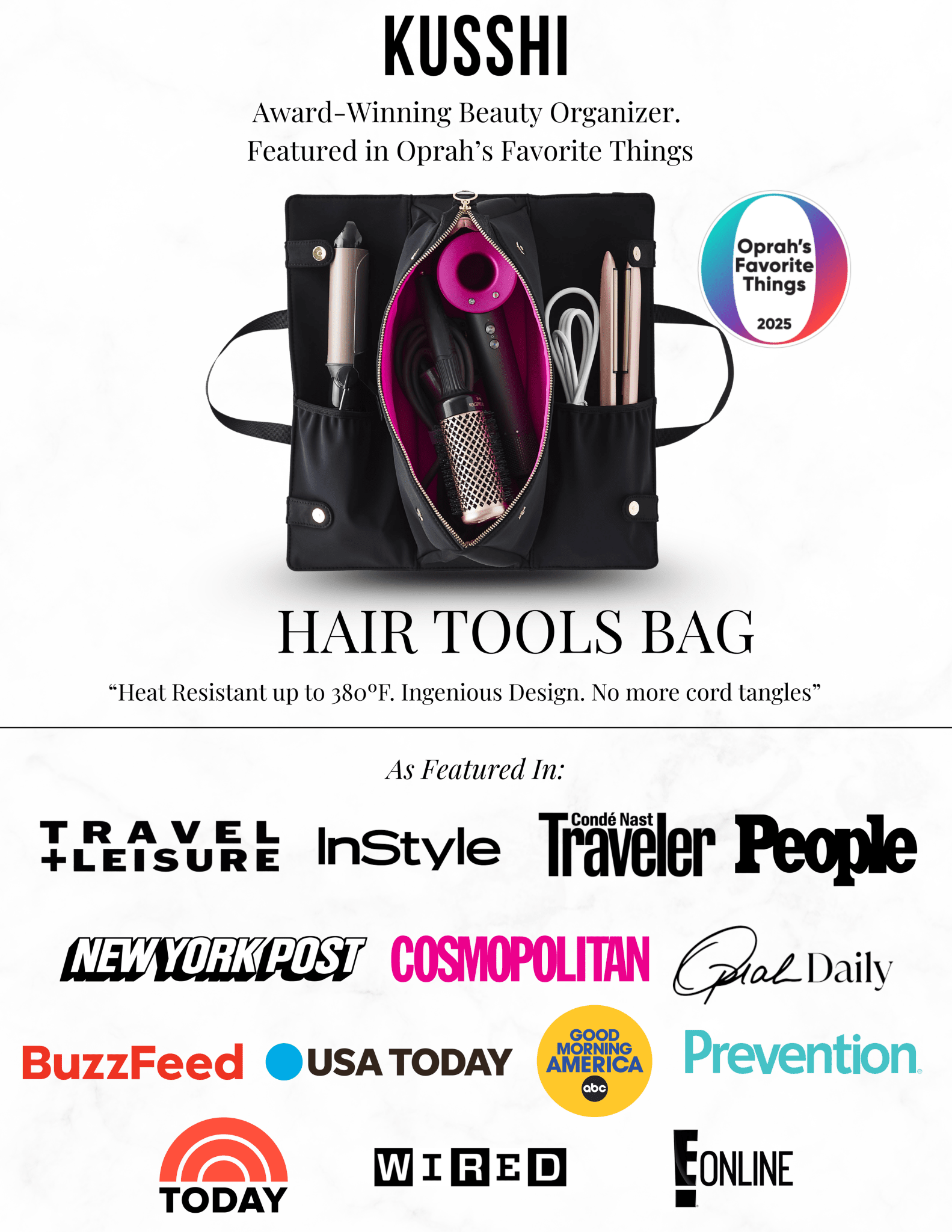 Heat - Resistant Machine Washable Hair Tools Bag - Lalka Beauty Co.