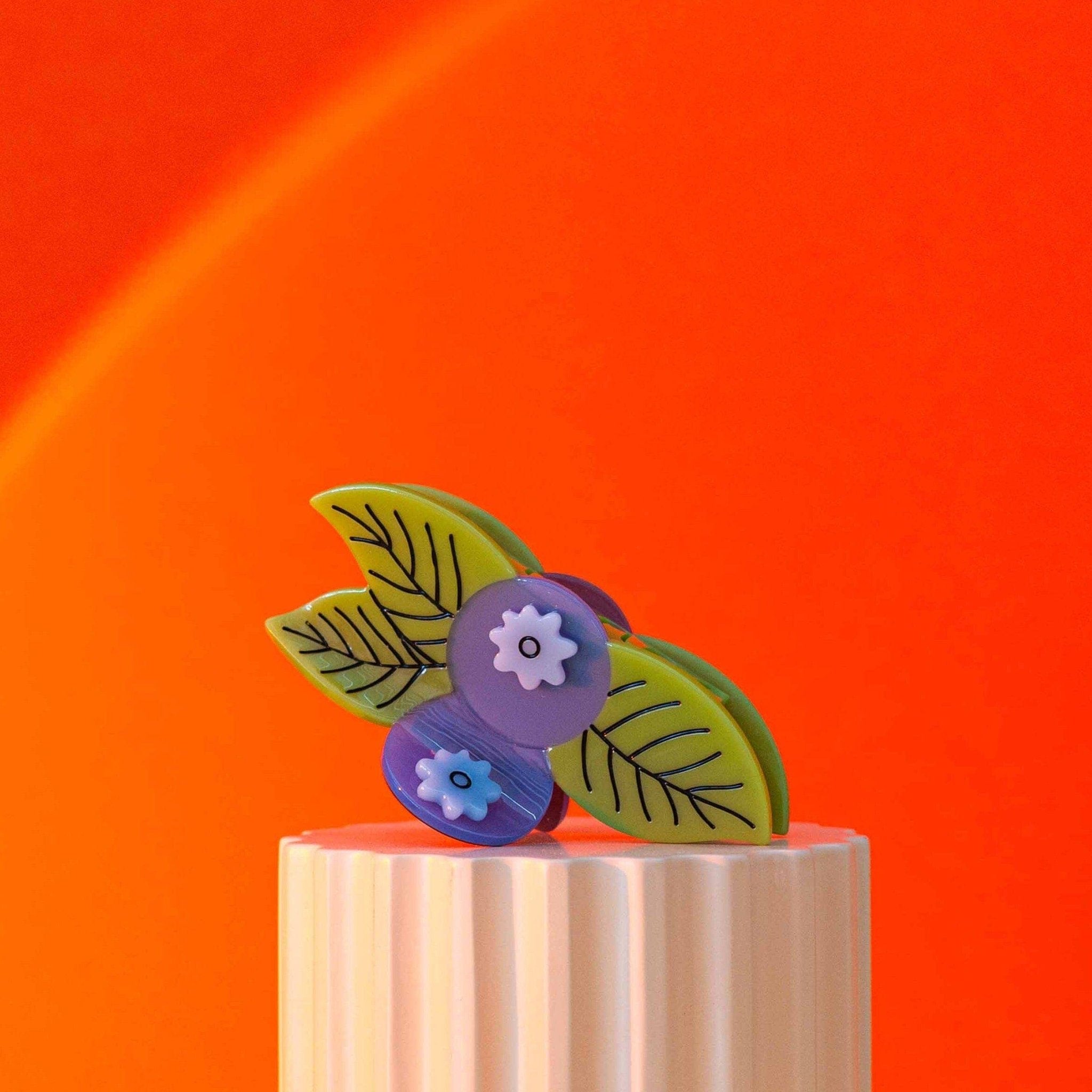 Large Blueberry Hair Claw Clip - Lalka Beauty Co.