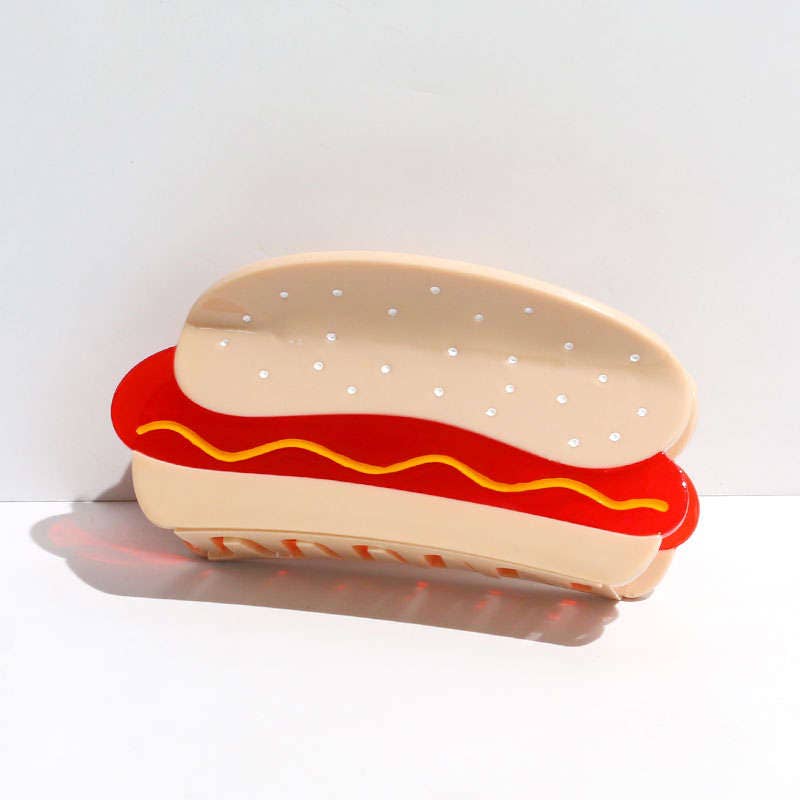 Large Hot Dog Hair Claw Clip - Lalka Beauty Co.