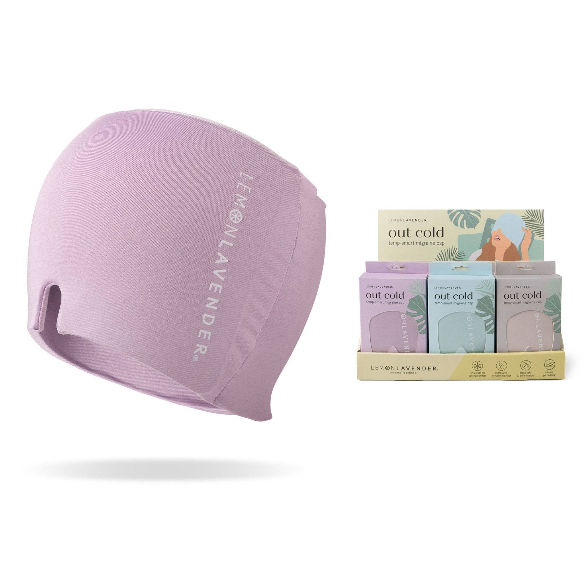 Lemon Lavender Out Cold Temp - Smart Migraine Cap - Lalka Beauty Co.