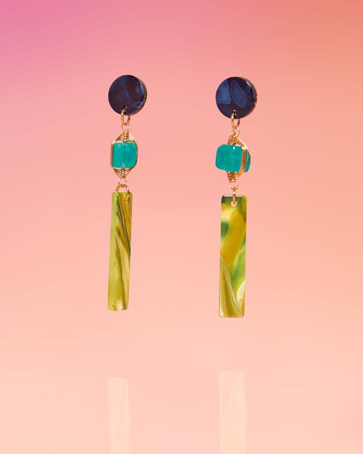 Lupe Jade Tropical Dangles - Lalka Beauty Co.