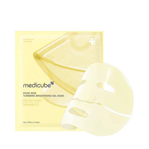 MEDICUBE Kojic Acid Turmeric Brightening Gold Jelly Gel Mask 1 Sheet - Lalka Beauty Co.