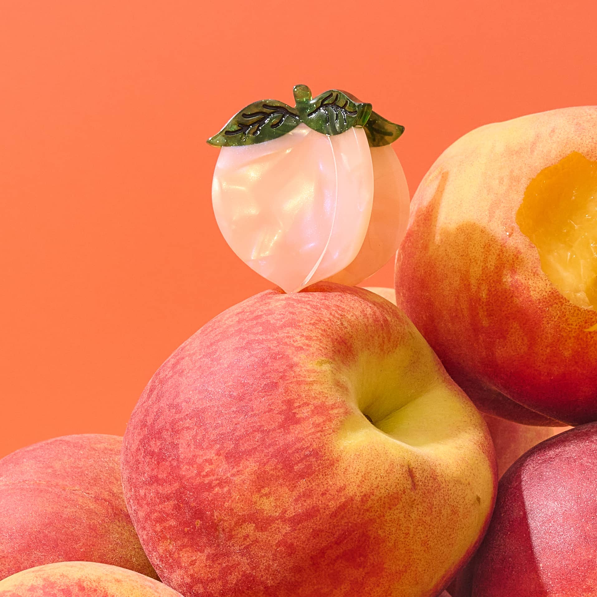 Mini Peach Hair Claw Clip - Lalka Beauty Co.