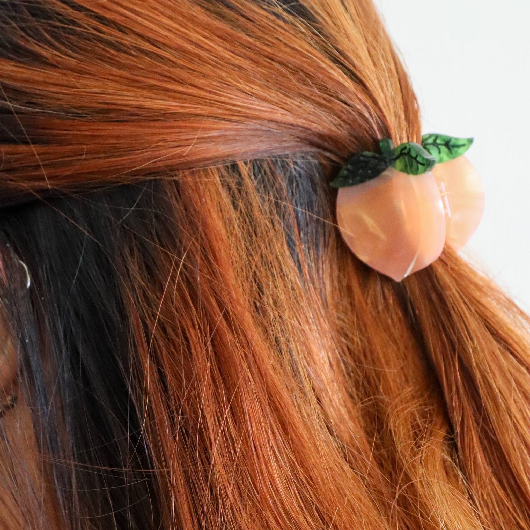 Mini Peach Hair Claw Clip - Lalka Beauty Co.