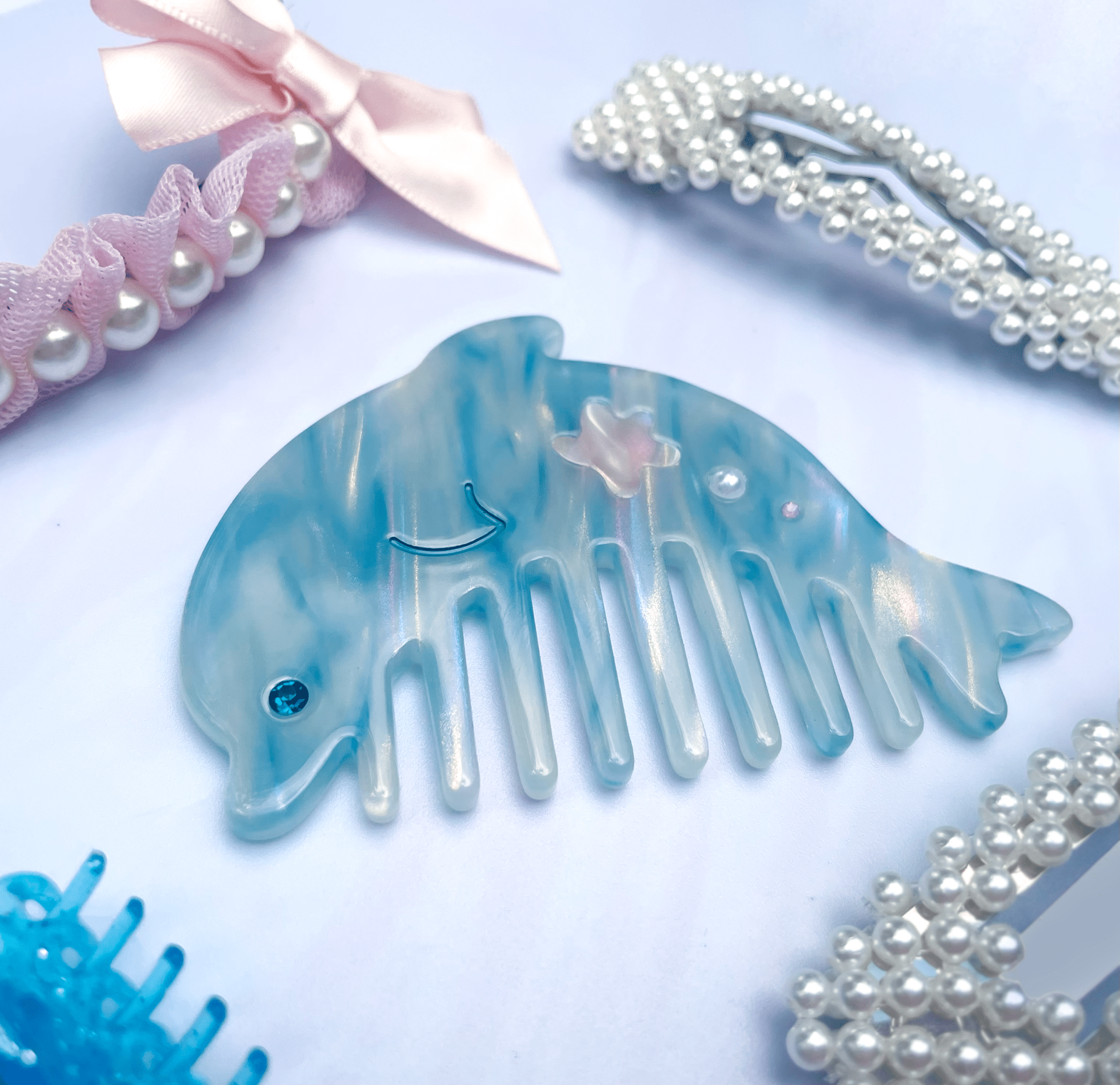 Ripple Dolphin Mini Comb - Lalka Beauty Co.