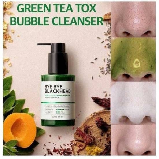 Some By Mi Bye Bye Blackhead 30 Days Miracle Green Tea Tox Bubble - Lalka Beauty Co.
