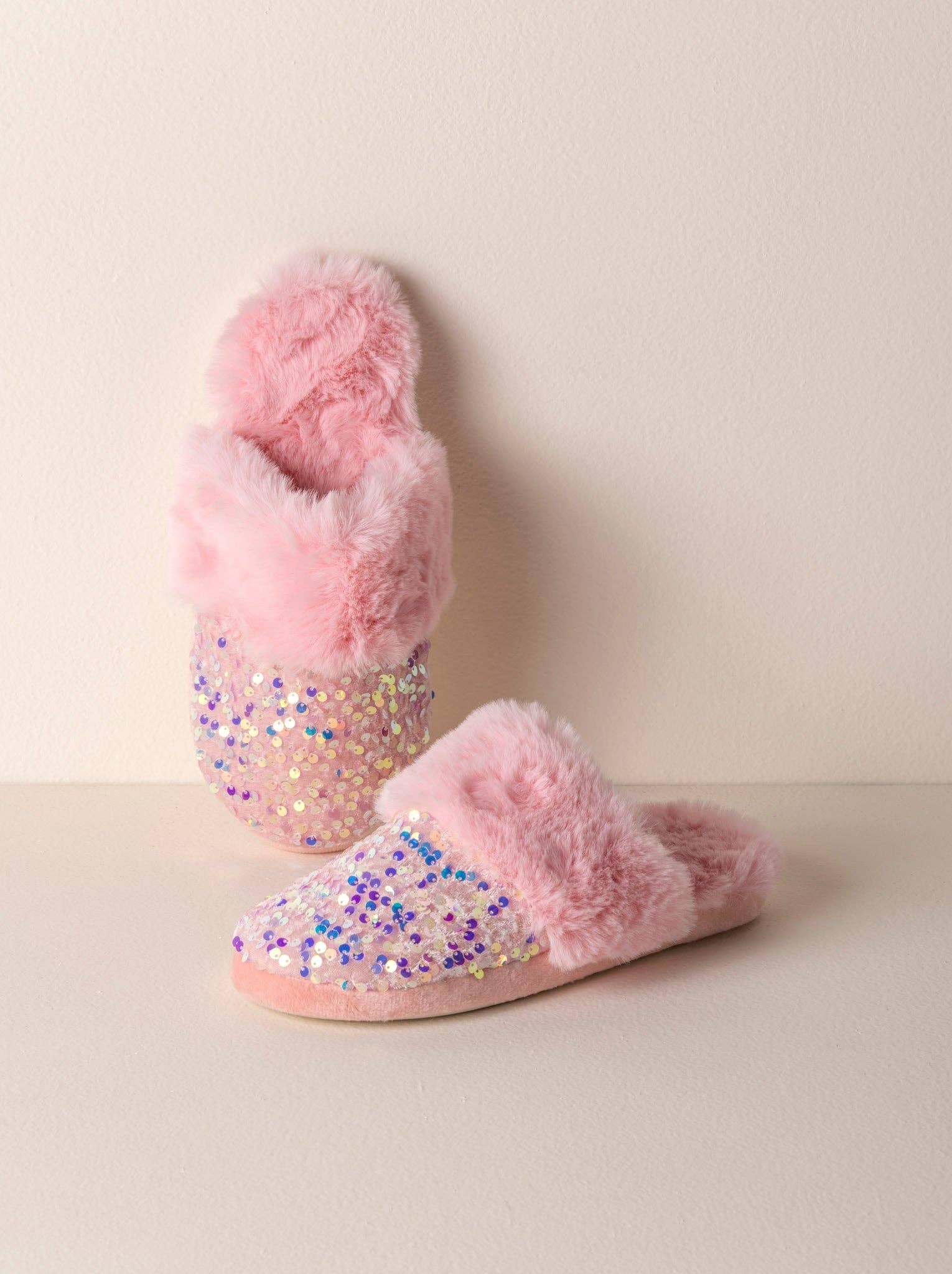 Sparkly Fiesta SLIPPERS, PINK - Lalka Beauty Co.