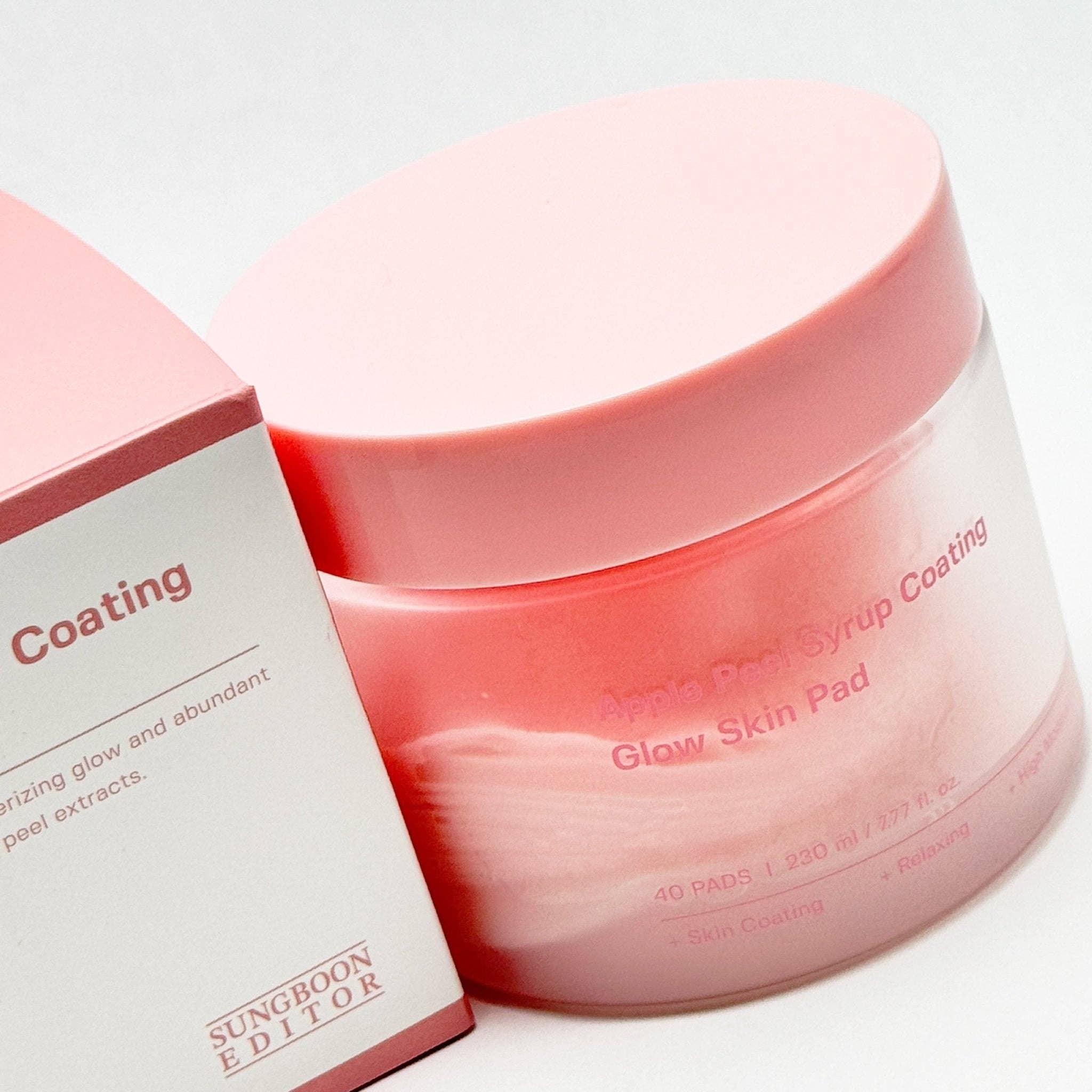 SUNGBOON EDITOR Apple Peel Syrup Coating Glow Skin Pad: 40 pads - Lalka Beauty Co.