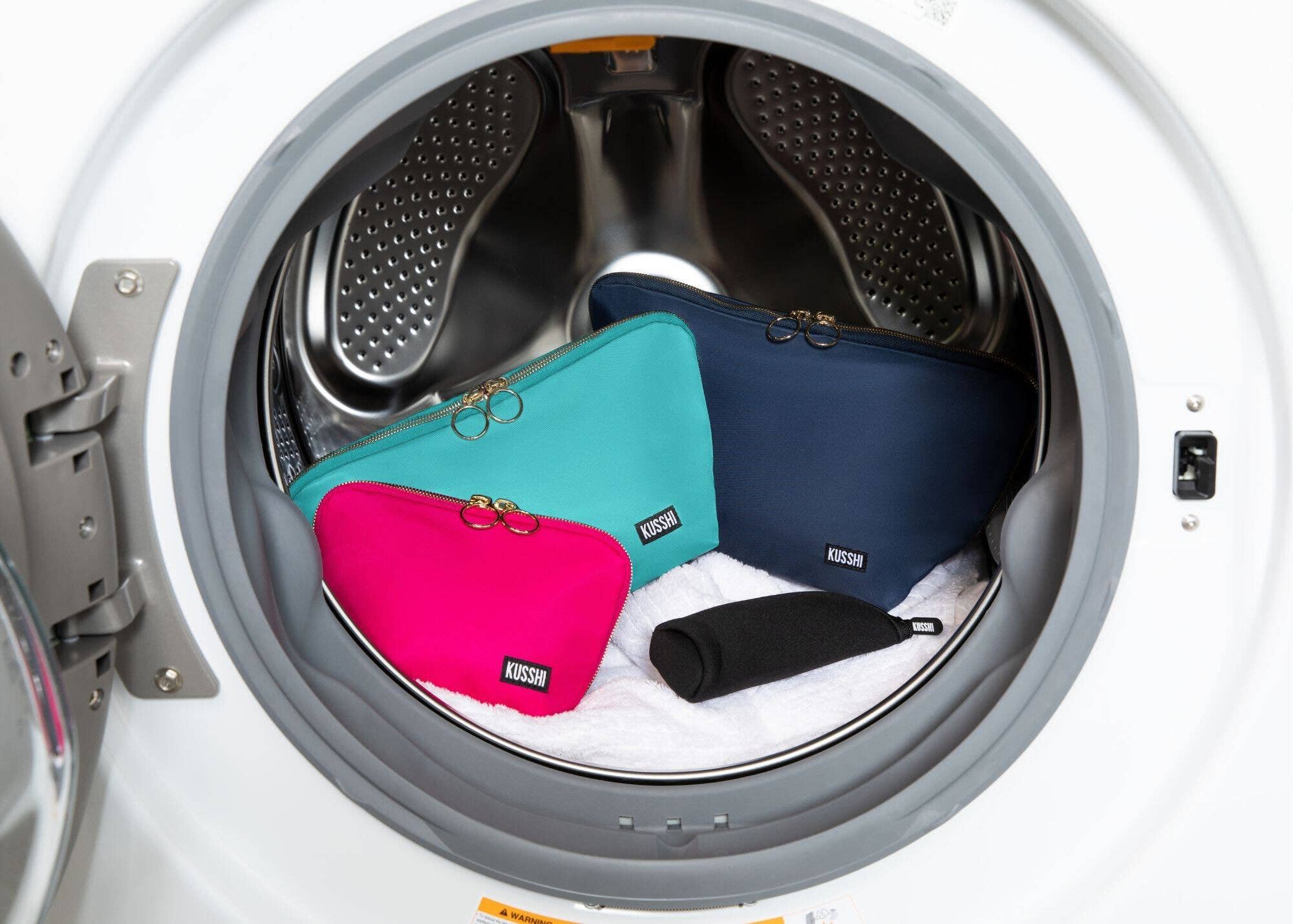 Vacationer Makeup Bag - Machine Washable Large Cosmetic Bag - Lalka Beauty Co.