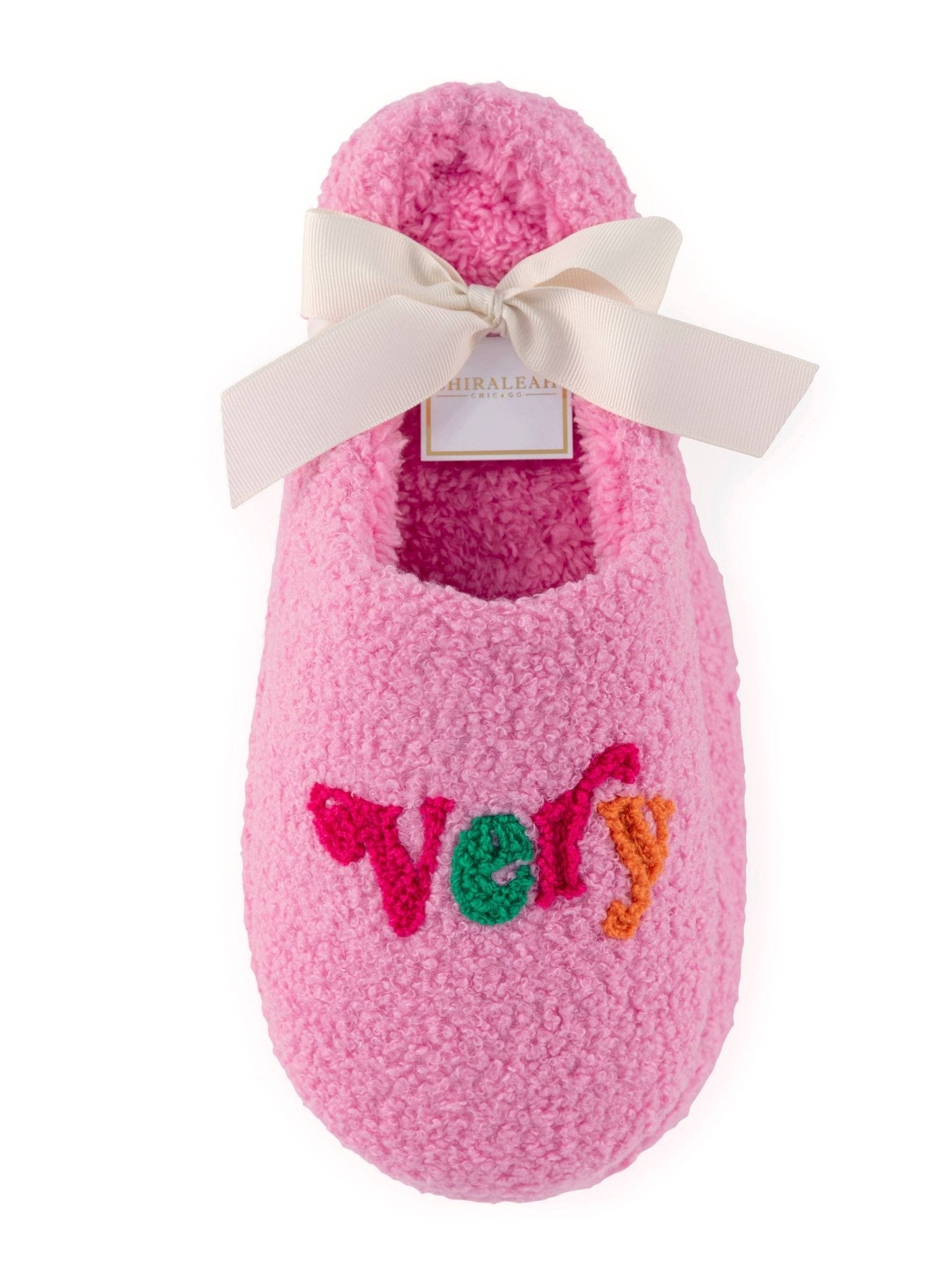"VERY MERRY" SLIPPERS, PINK - Lalka Beauty Co.