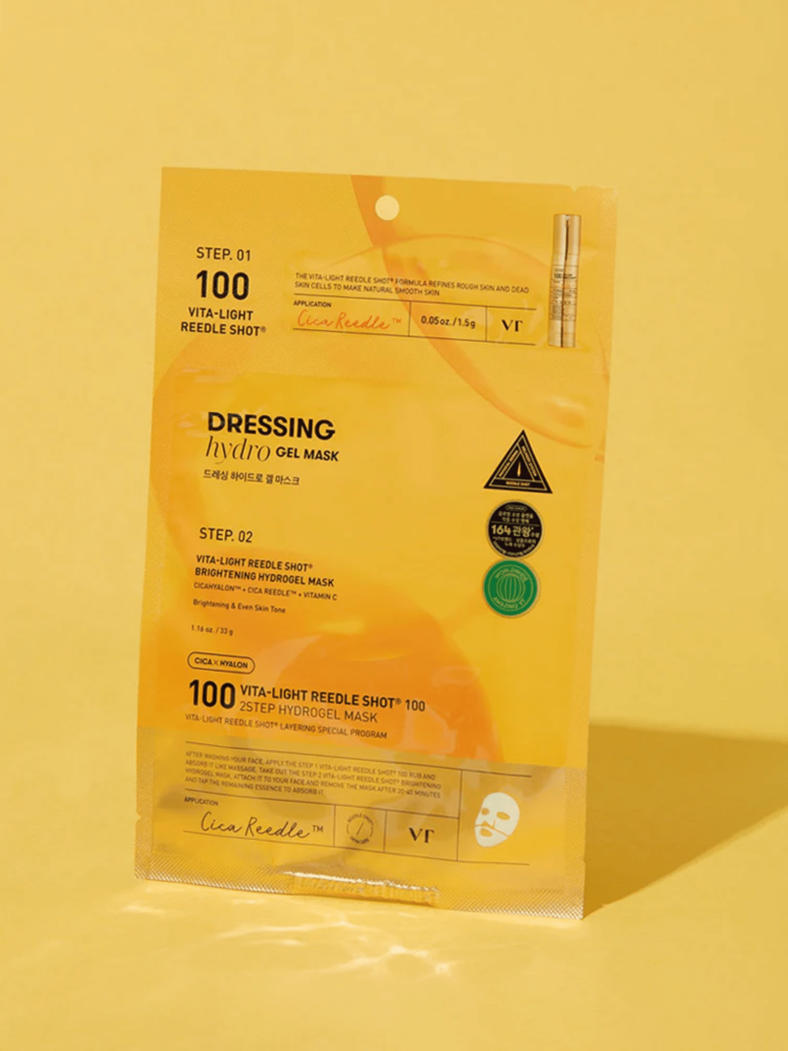 VT Vita - Light Reedle Shot 100 2 - Step Hydrogel Sheet Mask - Lalka Beauty Co.