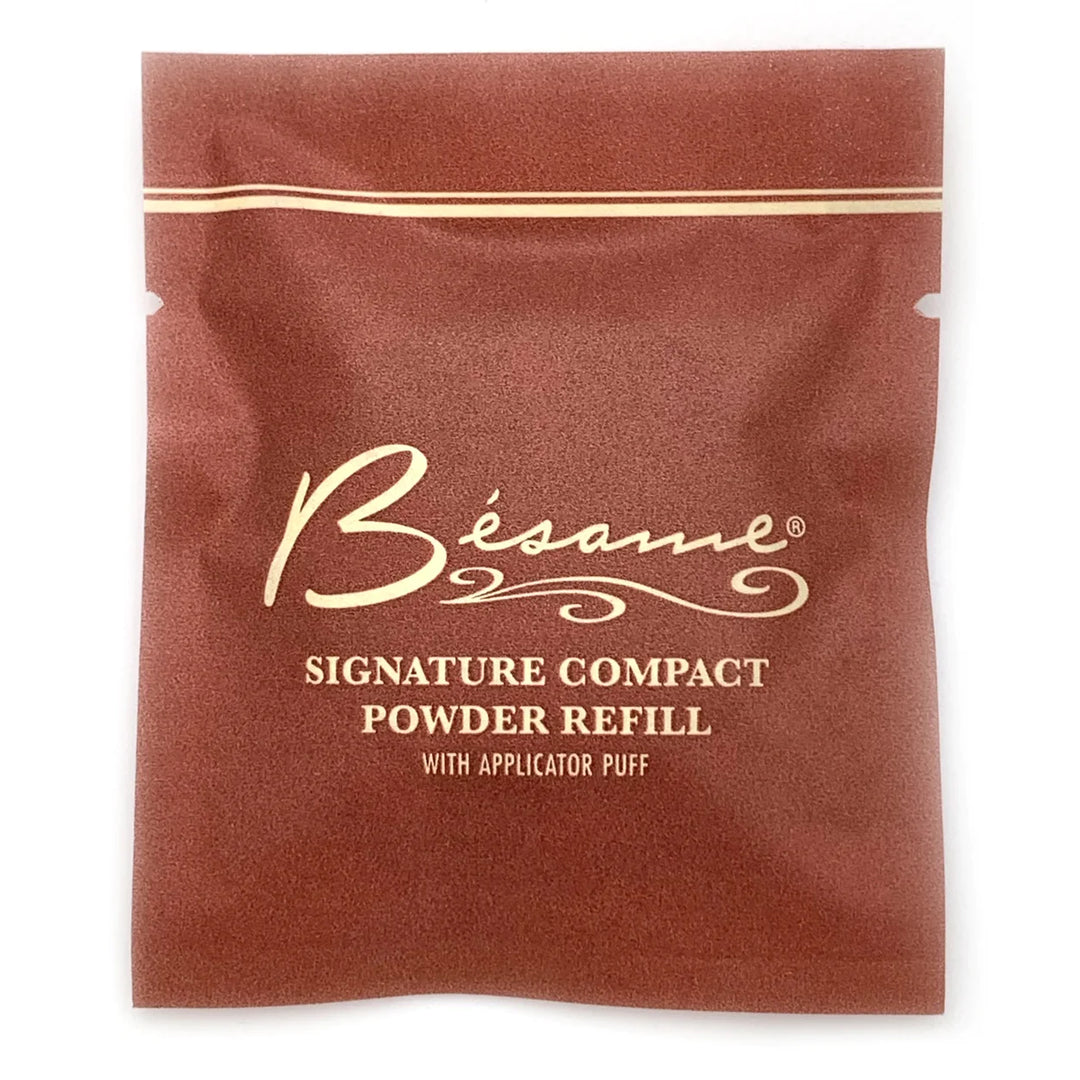 Besame Cosmetics "1959 Rose Gold" pressed powder blush compact refill