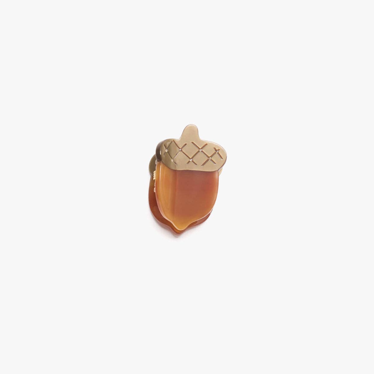 Acorn Mini Hair Claw Clip Cellulose Acetate Accessory - Lalka Beauty Co.