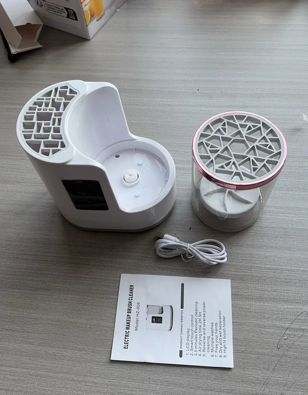 Automatic Cosmetic Electric Makeup Brush Cleaner Machine with Makeup Brush Dryer for Makeup Sponges and Brushes - Lalka Beauty Co.