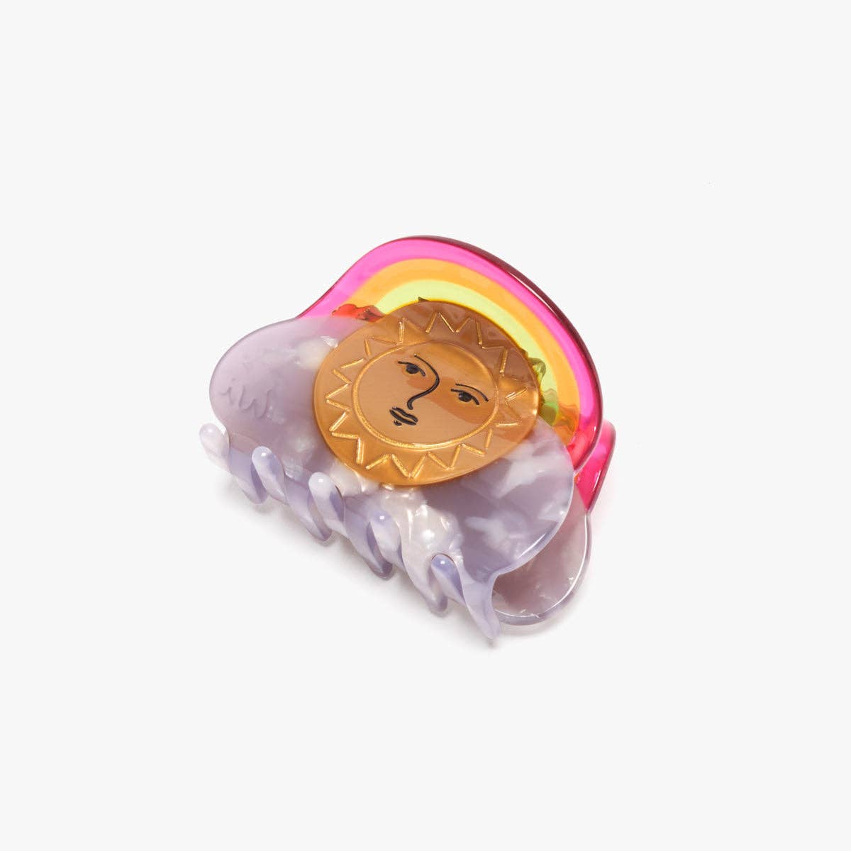 Ciel Sun and Rainbow Sky Acetate Hair Claw Clip Accessory - Lalka Beauty Co.