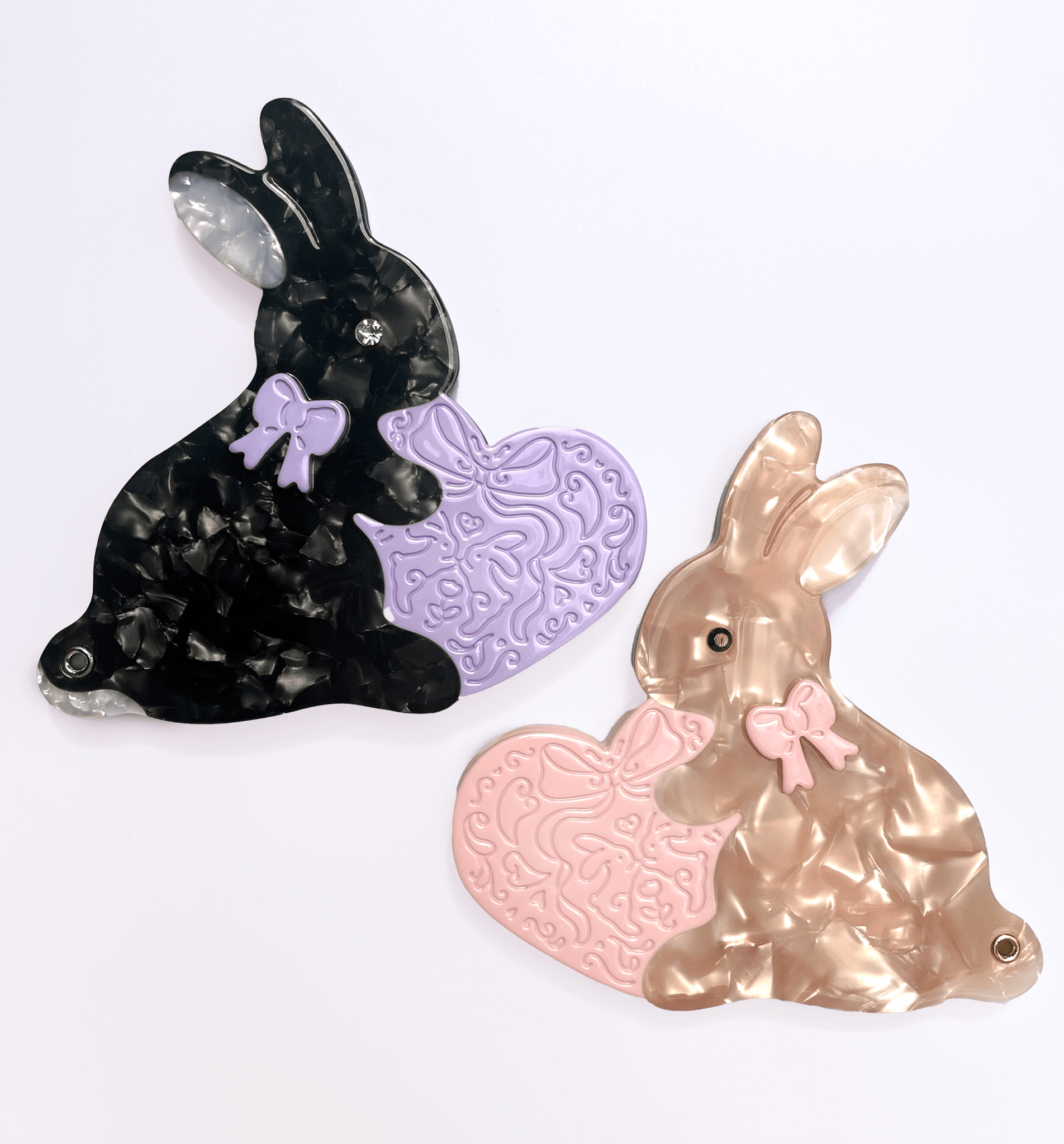 Coquette Rabbit Swivel Pocket Mirror - Lalka Beauty Co.