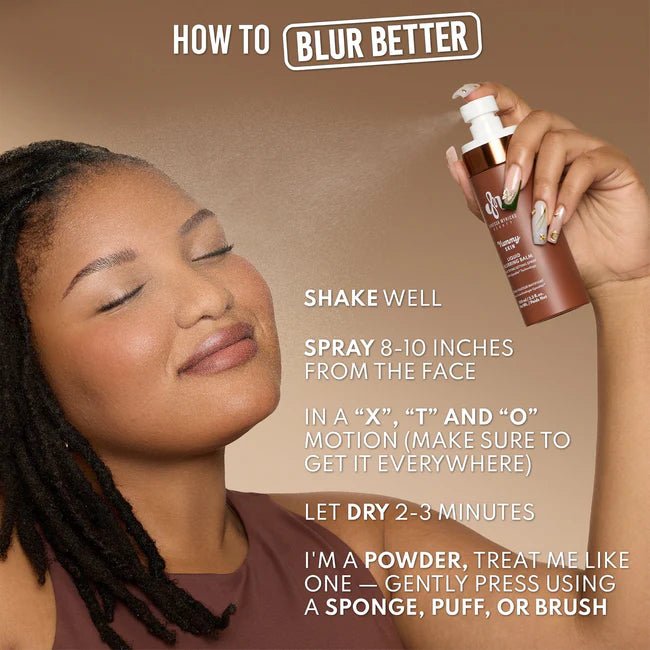 Danessa Myricks Liquid Blurring Balm mattifying setting spray 100 ml - Lalka Beauty Co.