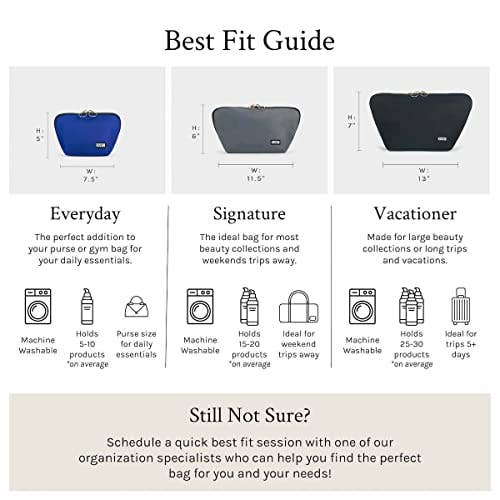 Everyday Makeup Bag - Machine Washable Small Cosmetic Bag, - Lalka Beauty Co.