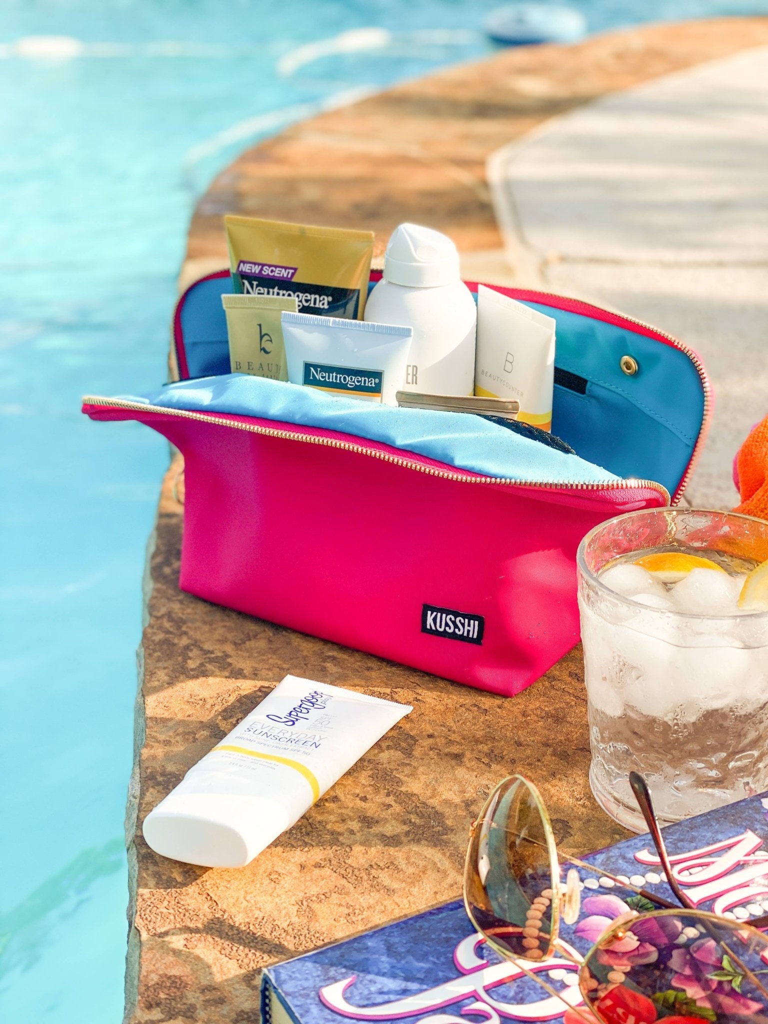 Everyday Makeup Bag - Machine Washable Small Cosmetic Bag, - Lalka Beauty Co.