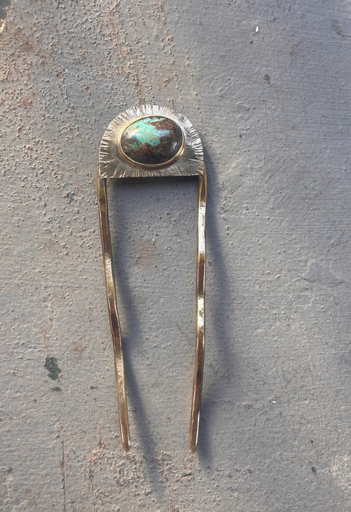 Fossil and Hide Hair Forks hand made in Atlanta Georgia - Lalka Beauty Co.