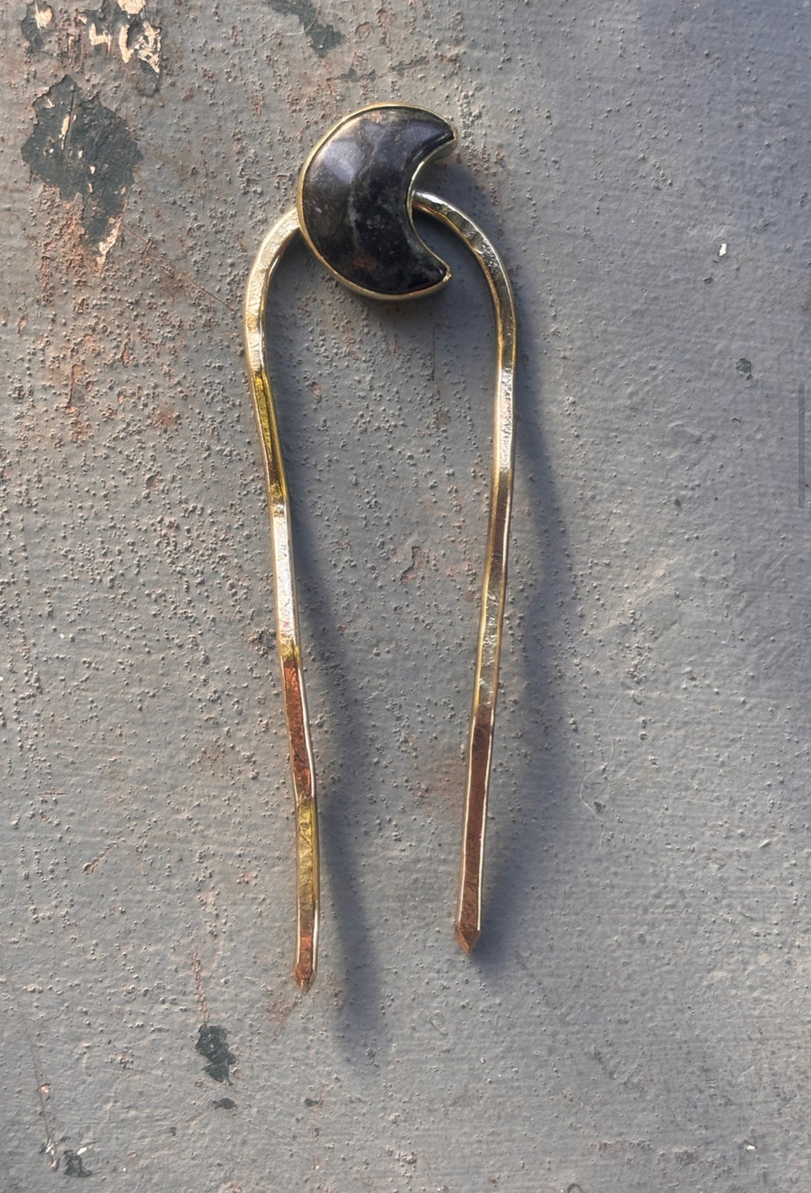 Fossil and Hide Hair Forks hand made in Atlanta Georgia - Lalka Beauty Co.