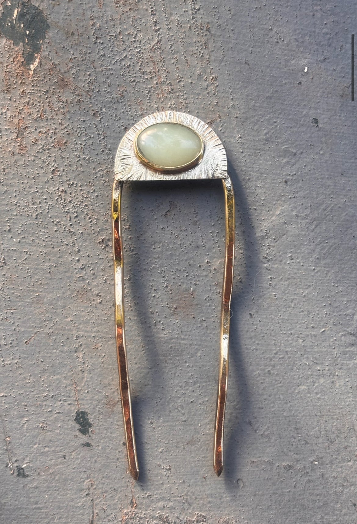 Fossil and Hide Hair Forks hand made in Atlanta Georgia - Lalka Beauty Co.