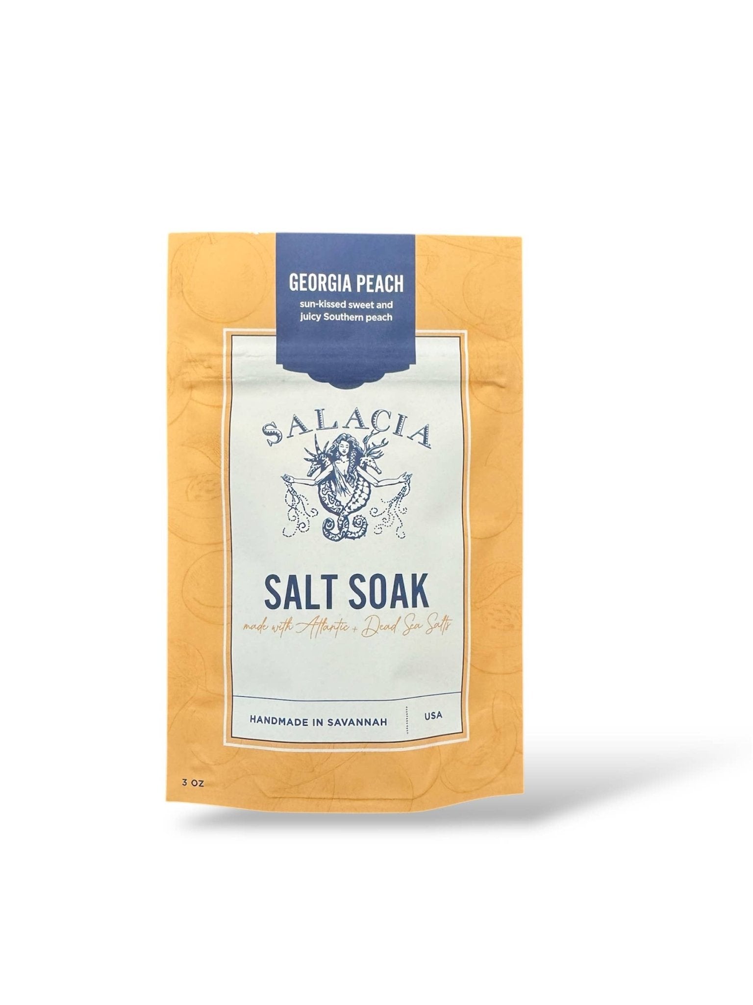 Georgia Peach Salt Soak | MADE IN SAVANNAH | CLEAN BEAUTY - Lalka Beauty Co.