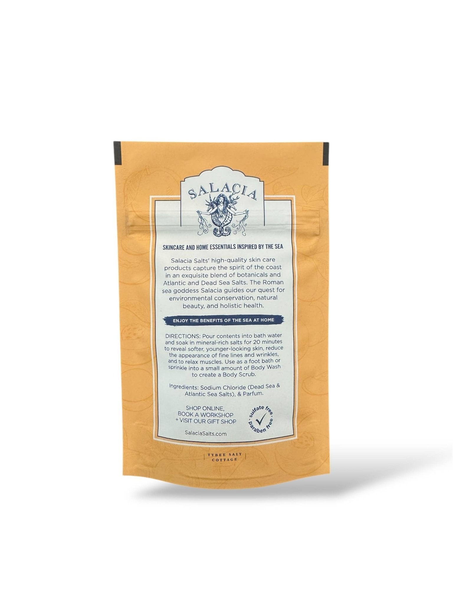 Georgia Peach Salt Soak | MADE IN SAVANNAH | CLEAN BEAUTY - Lalka Beauty Co.