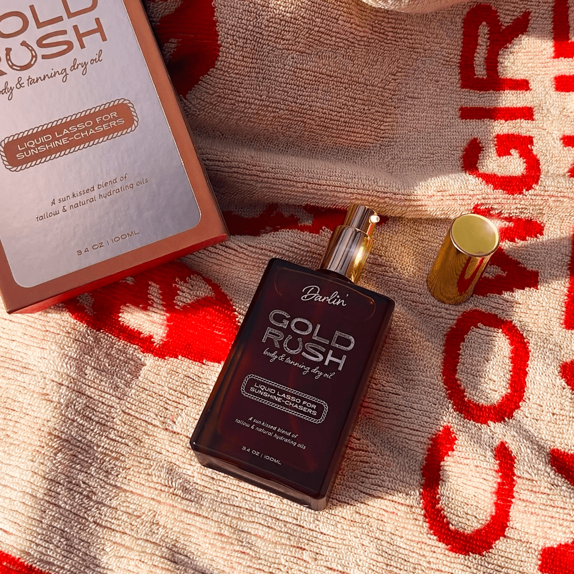 Gold Rush Body Oil – Tropical Coconut Vanilla Scented - Lalka Beauty Co.