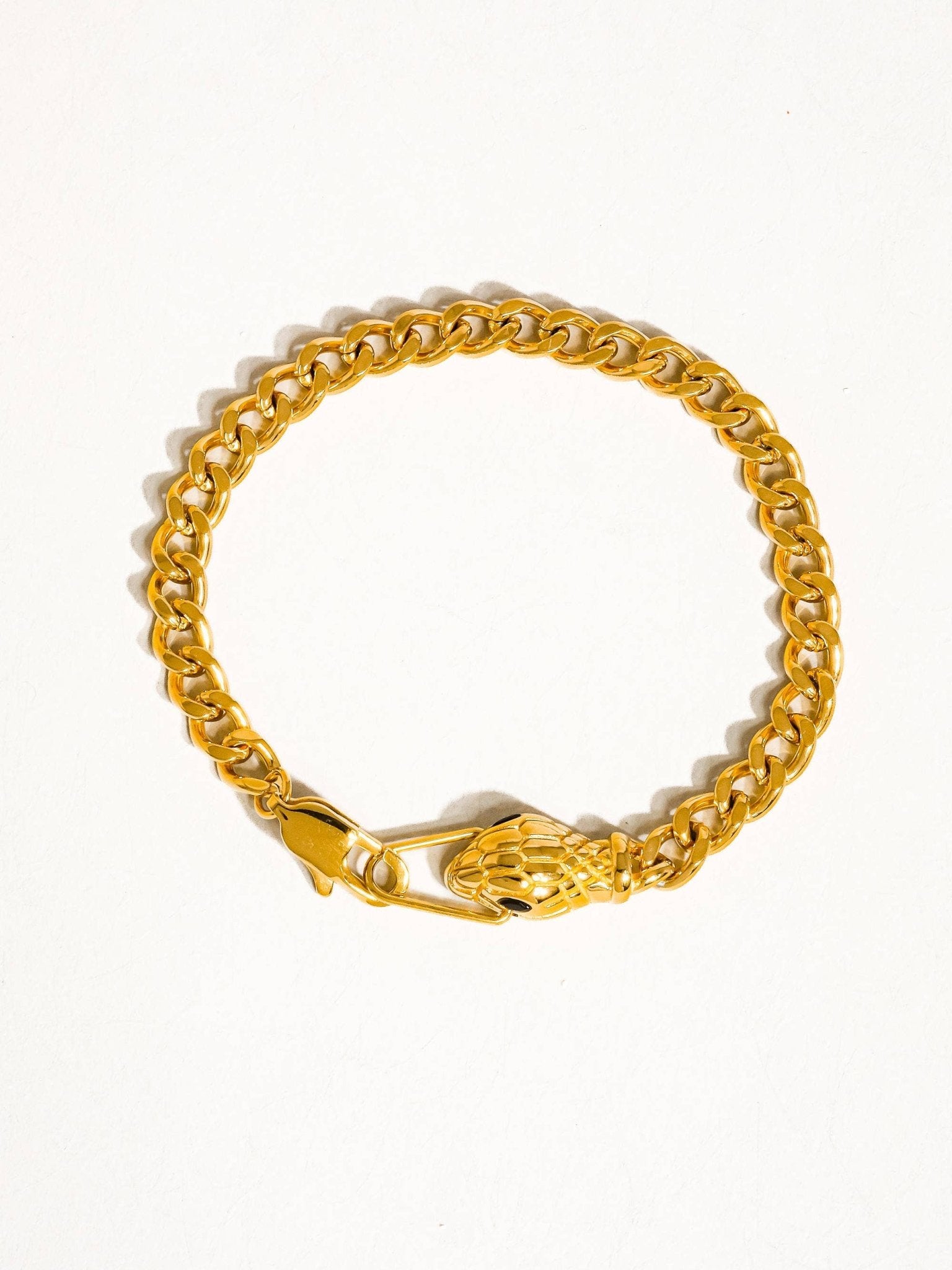 Habu 18K Gold Non - Tarnish Serpent Bracelet - Lalka Beauty Co.