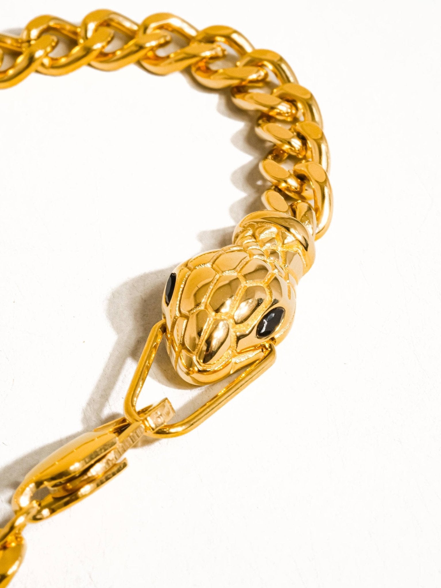Habu 18K Gold Non - Tarnish Serpent Bracelet - Lalka Beauty Co.