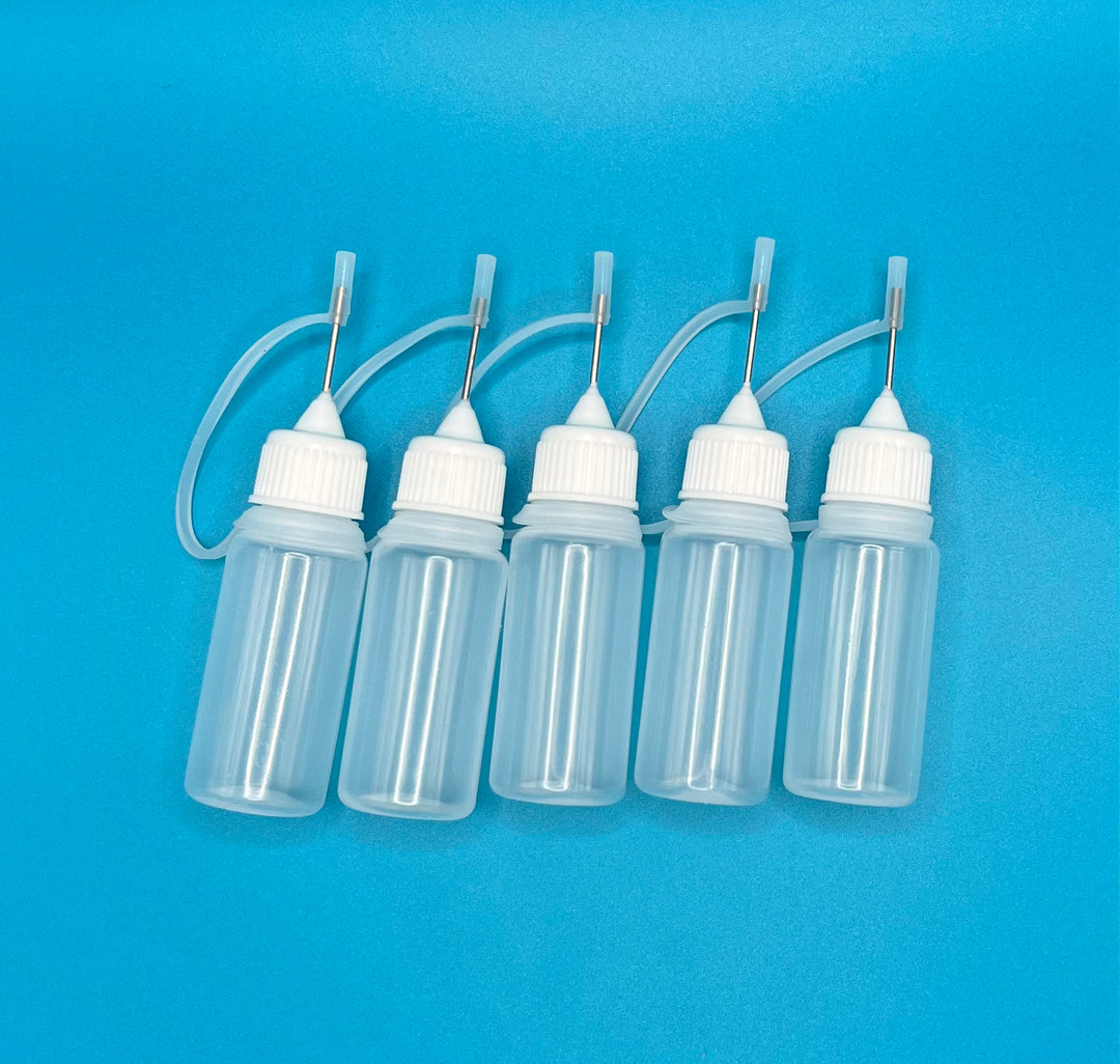 Kit Condensing Set of 5 Blunt Needle Tip Dropper Bottles