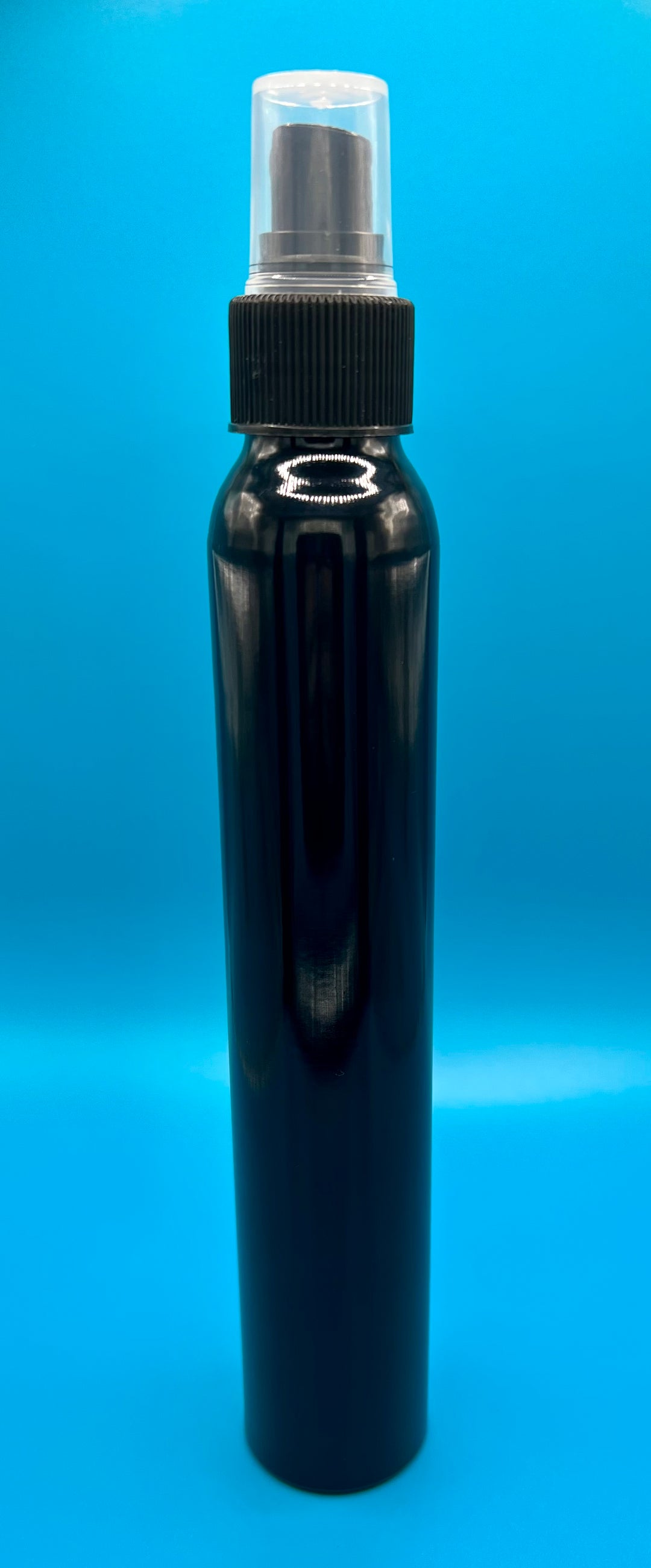 Skinny Aluminum Spray Bottle 5.5 oz black kit condensing