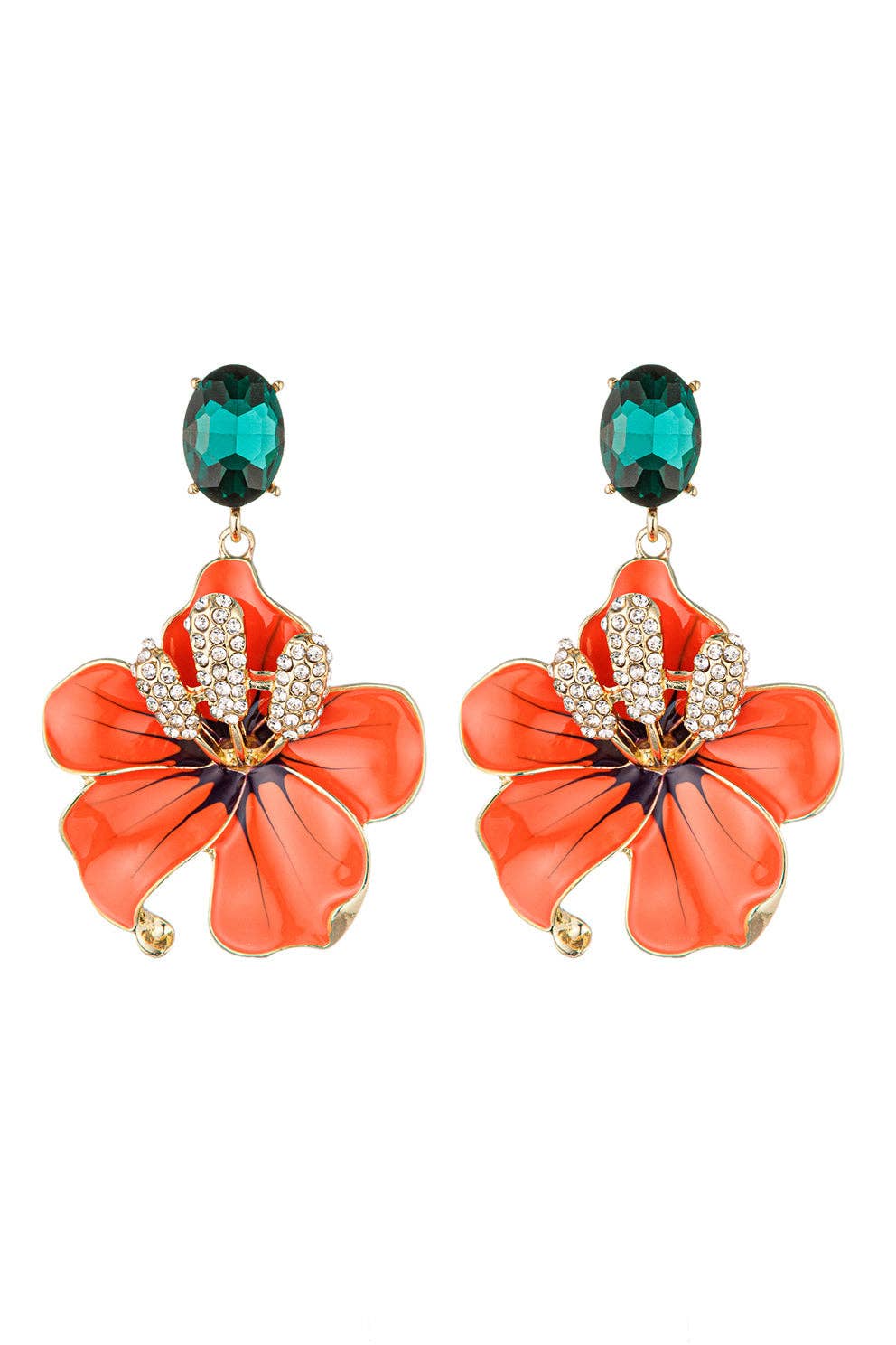 Isabella Floral Drop Earrings - Lalka Beauty Co.